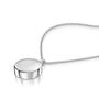 Men's Round Drum Urn Necklace 925 Sterling Silver, thumbnail 3 of 5