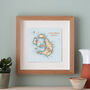 Personalised Santorini Map Print Wall Art, thumbnail 3 of 5