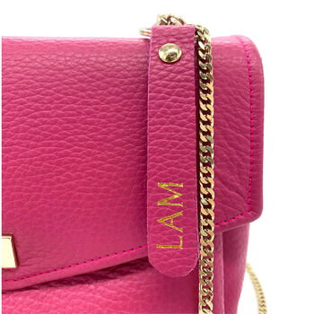 Personalised Leather Cross Body Bag, 6 of 10