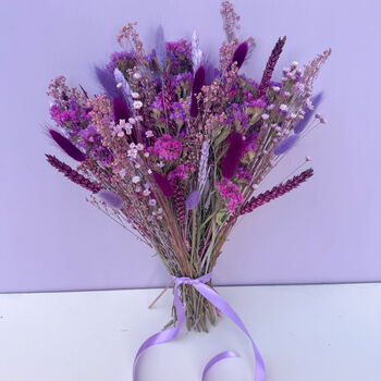 Dark Purple Wildflower Bouquet, 5 of 10