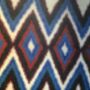 Blue Patchwork Hand Woven Wool Rug, thumbnail 2 of 9
