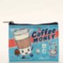 Retro Coffee Money Coin Purse, thumbnail 1 of 2