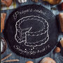 Personalised Cake Plate 'Cake', thumbnail 3 of 5