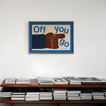 Off You Go Retro Hallway Wall Print, 9 of 9