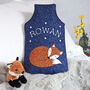 Liberty Print Fox Personalised Hot Water Bottle Cover, thumbnail 1 of 5