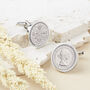 Sixpence 1955 70th Birthday Coin Cufflinks, thumbnail 2 of 11