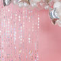 Iridescent Foil Star Shaped Curtain Backdrop Decoration, thumbnail 1 of 3