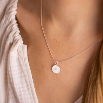 Sia Sterling Silver Snake Chain Personalised Necklace, 3 of 12