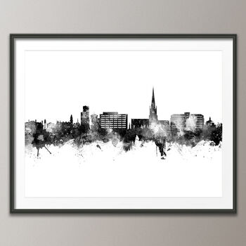 Solihull Skyline Cityscape Art Print, 3 of 7
