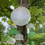 Shell And Glass Wind Chime Green And White, thumbnail 5 of 7