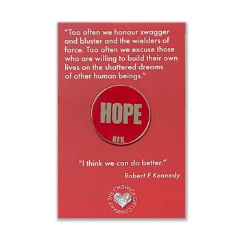 Hope Quote Inspirational Pin Badge, 3 of 4
