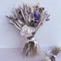 White Dried Flower Arrangement With Lavender, thumbnail 1 of 5
