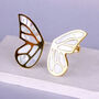 G Decor Set Of Two Handcrafted Brass And Mother Of Pearl Butterfly Wing Handles, thumbnail 2 of 3