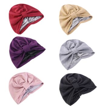 Satin Lined Chemo Turban | Soft Stretch Headwear For Hair Loss And Alopecia, 2 of 2