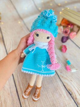 Handmade Crochet Doll For Kids, Birthday Gift For Girls, 6 of 9