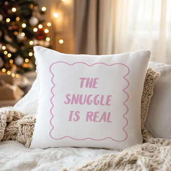 The Snuggle Is Real” Cushion Two Colours Available, 4 of 6