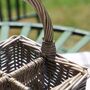 Personalised Wicker Cutlery Caddy Basket, thumbnail 7 of 7