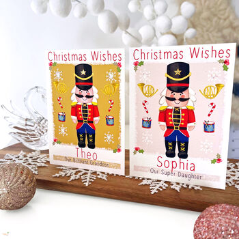 Personalised Nutcracker Christmas Card, 3 of 9