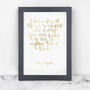 Foil Calligraphy 'I Declare' Book Lover Print, thumbnail 2 of 3