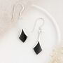 Sterling Silver Onyx Drop Earrings, thumbnail 1 of 4