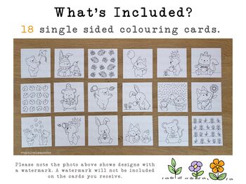 Colouring Cards, Personalised Colouring Set, 2 of 7