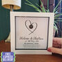 Personalised 8th Anniversary Gift Framed Bronze Heart, thumbnail 4 of 7