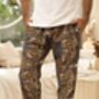 Men's Purple Batik Cotton Trousers, thumbnail 1 of 8