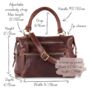 Hampton Leather Handbag Tote With Zip Pocket, thumbnail 6 of 6