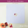 Butterfly Pink Chrysanthemum Mum Birthday Card, Not 3D, thumbnail 6 of 9