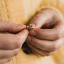 Gold Tie The Knot Proposal Ring, thumbnail 2 of 5