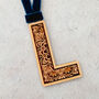 Monogram Detailed Wooden Initial Decoration, thumbnail 4 of 4