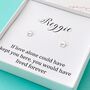 Personalised If Love Alone Paw Print Earrings, thumbnail 1 of 2