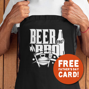 BBQ Apron Gift Set For Him Dad Birthday Fathers Day, 2 of 8