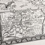 Yorkshire Dales Map Hand Drawn Fine Art Print, thumbnail 5 of 12