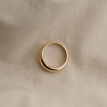 Recycled 9ct Gold Fluid Ring, 2 of 5