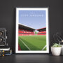 Nottingham Forest City Ground Trent End Poster, thumbnail 3 of 7