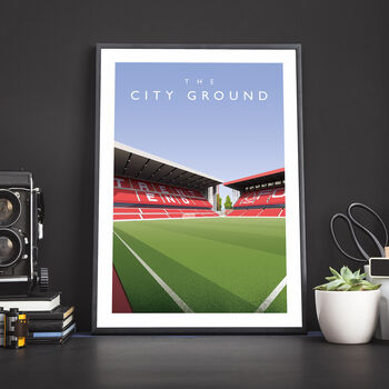 Nottingham Forest City Ground Trent End Poster, 3 of 7