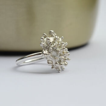 One Of A Kind Coral Reef Inspired Sterling Silver Ring, 3 of 7