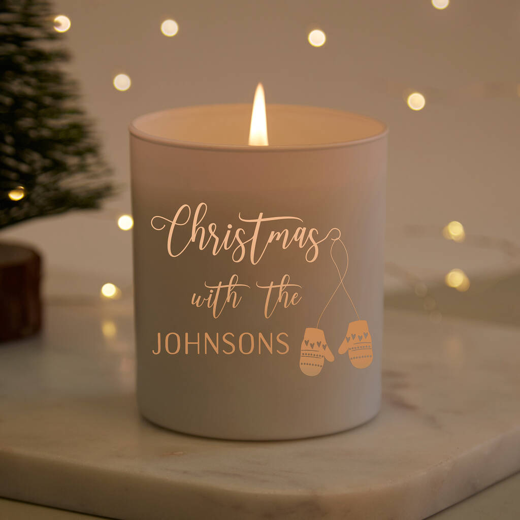 Personalised Christmas Decoration Candle By Kindred Fires