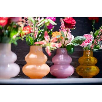 Skrzyszow Glass Vase Small Taupe, 4 of 5