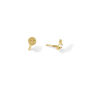14 Carat Gold Horizon Tragus, Solid Gold Labret Earring, thumbnail 2 of 6