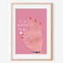 'It's Going To Be Ok' Positive Ok Hand Wall Art Print, thumbnail 1 of 3