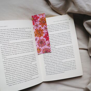 Pink Floral Bookmark, 2 of 5