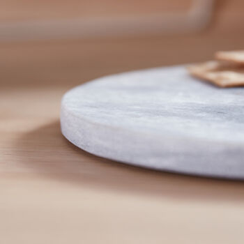 Round Grey Marble Serving Board, 5 of 5