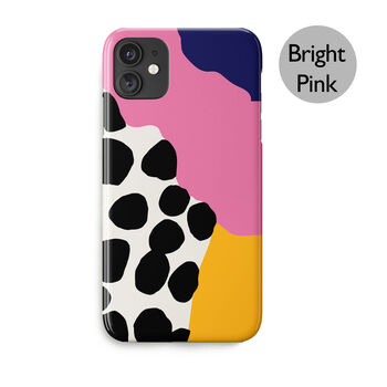 Wavy Shapes Big Polka Dots Phone Case, More Colours, 2 of 5