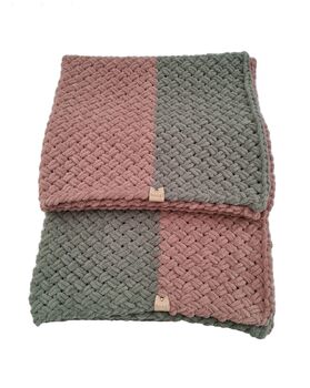 Snagl Baby Blanket In Khaki And Milky Brown, 7 of 12