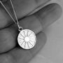 Marguerite Medallion Necklace Sterling Silver, thumbnail 4 of 7