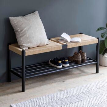 Oak Hallway Bench Various Finishes, 3 of 4