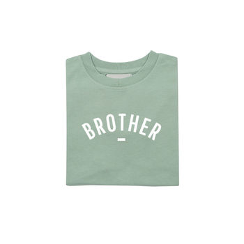 Sage 'Brother' Short Sleeved T Shirt, 2 of 2