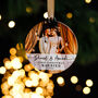 First Christmas Married Personalised Photo Bauble, thumbnail 7 of 11